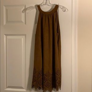 Suede dress